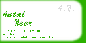antal neer business card